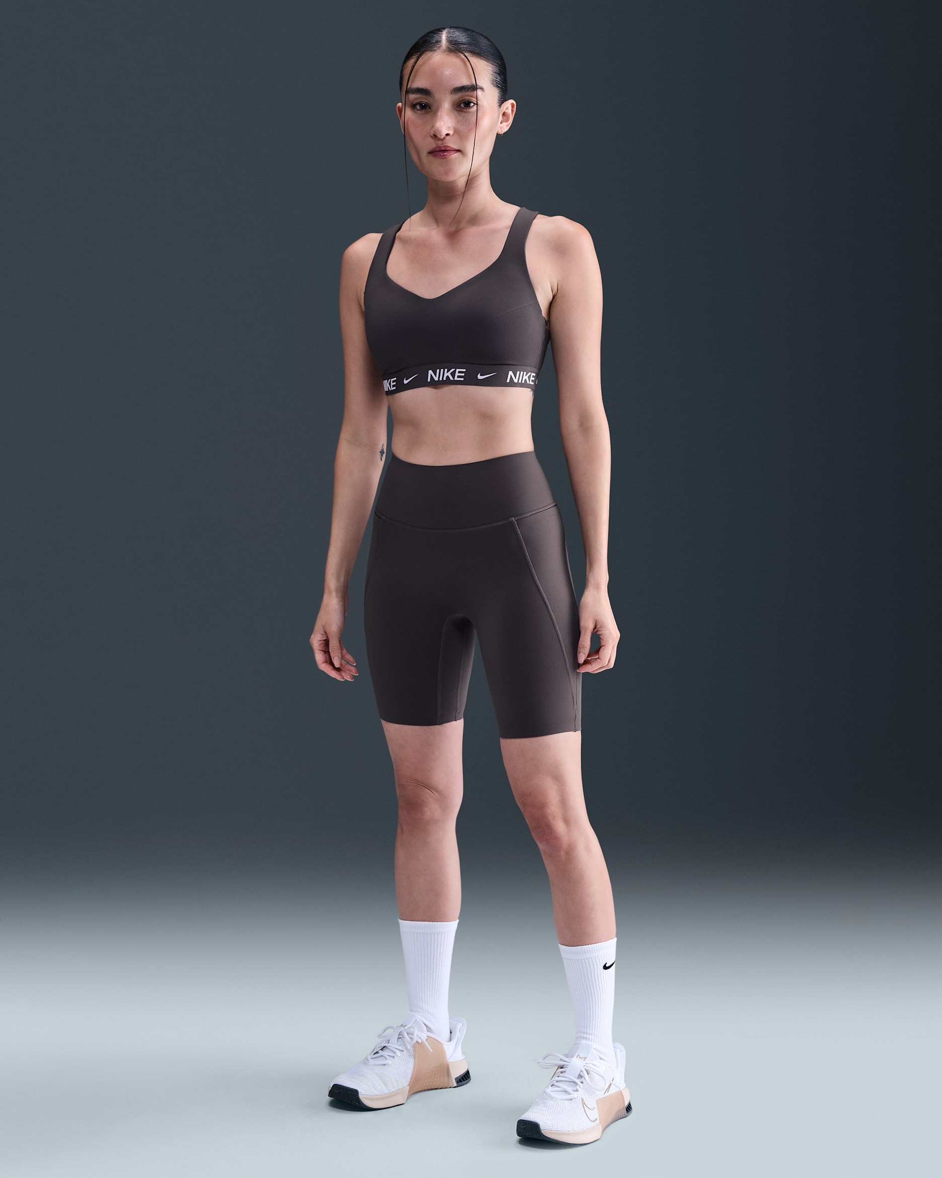 NIKE ユニバーサ ナイキ Universaブラック ハイウエスト ヨガパンツ AS+W+NK+DF+UNIVERSA+HR+8IN+SHO.png